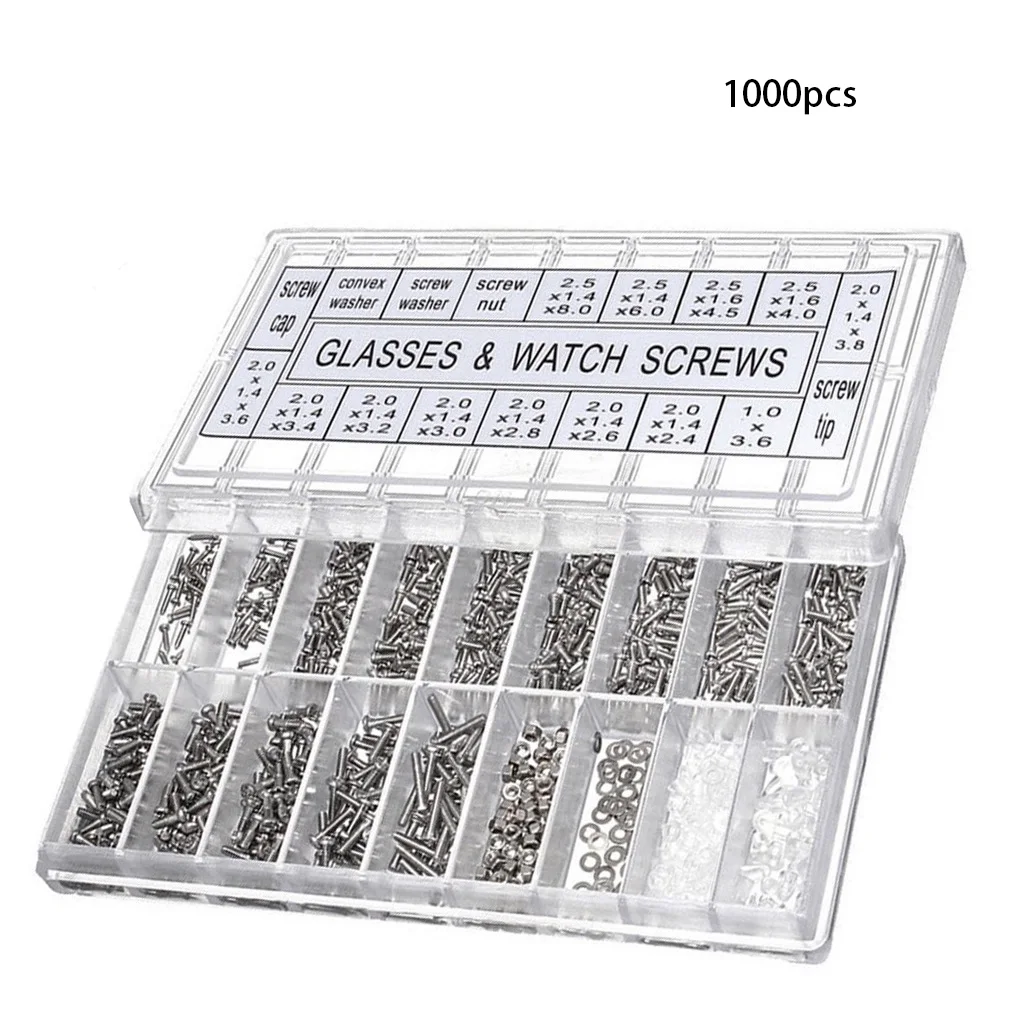 Top Trends: Glasses Repair Kit Small Sunglasses Optical Repairing Assortment Stainless Steel Nut Fitting Watch Eyeglasses Repair Screws Shoppable Styles