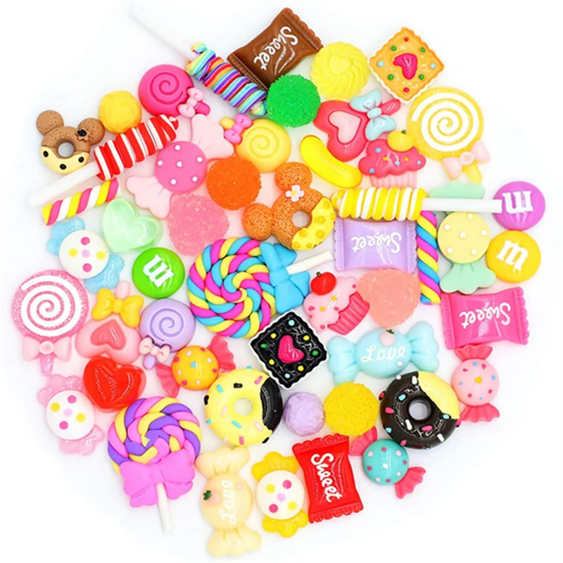 Top Trends: 50pcs Mixed Resin Nail Charms Kit Cartoon Butterfly Candy Bear Nail Rhinestone Accessories DIY Press On Nail Decorations Jewelry Shoppable Styles - Image 6