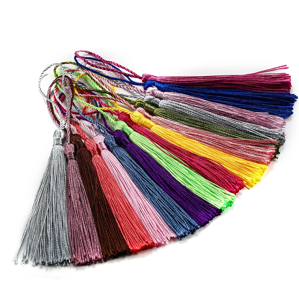 Top Trends: 10-30Pcs 70mm Hanging Rope Silk Tassel Fringe For DIY Key Chain Earring Hooks Pendant Jewelry Making Finding Supplie Accessories Shoppable Styles