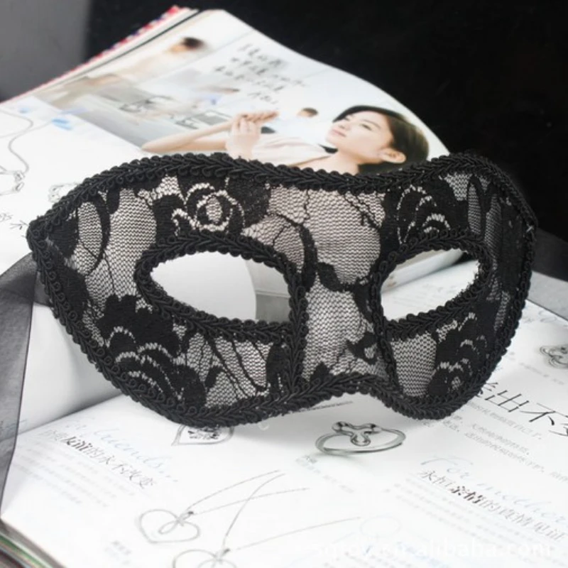 Top Trends: Sexy Lady Black White Red Lace Mask Translucency Half Face Masks Masquerade Party Dance Costume Party Eye Mask Shoppable Styles - Image 4