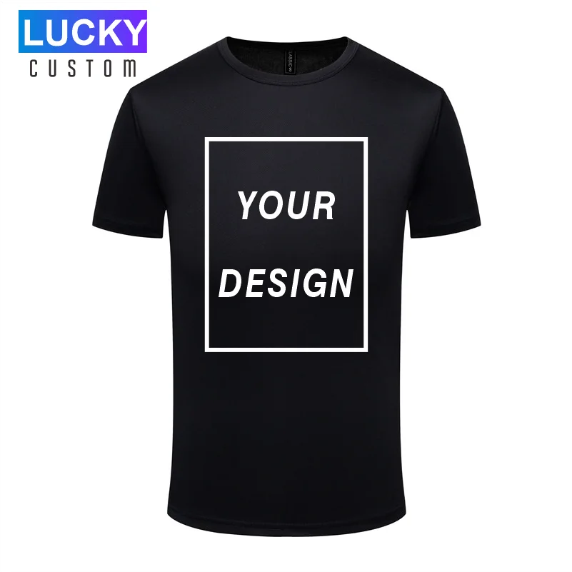 Top Trends: Men's Quick Dry Round Neck T-shirt Custom Printed Embroidered Logo Sports Fitness Short Sleeve Top Running Shirt 4xl Shoppable Styles