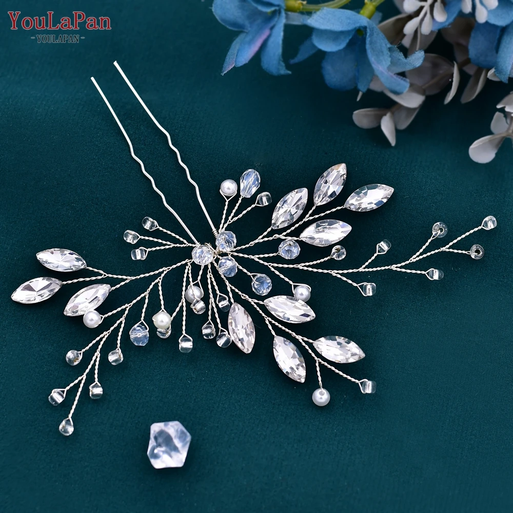 Top Trends: TOPQUEEN HP103-1 Bride Hair Jewelry Wedding Hairpin Woman Clips Wedding Headwear Bridal Hair Pins Wedding Hair Accessories Shoppable Styles - Image 2