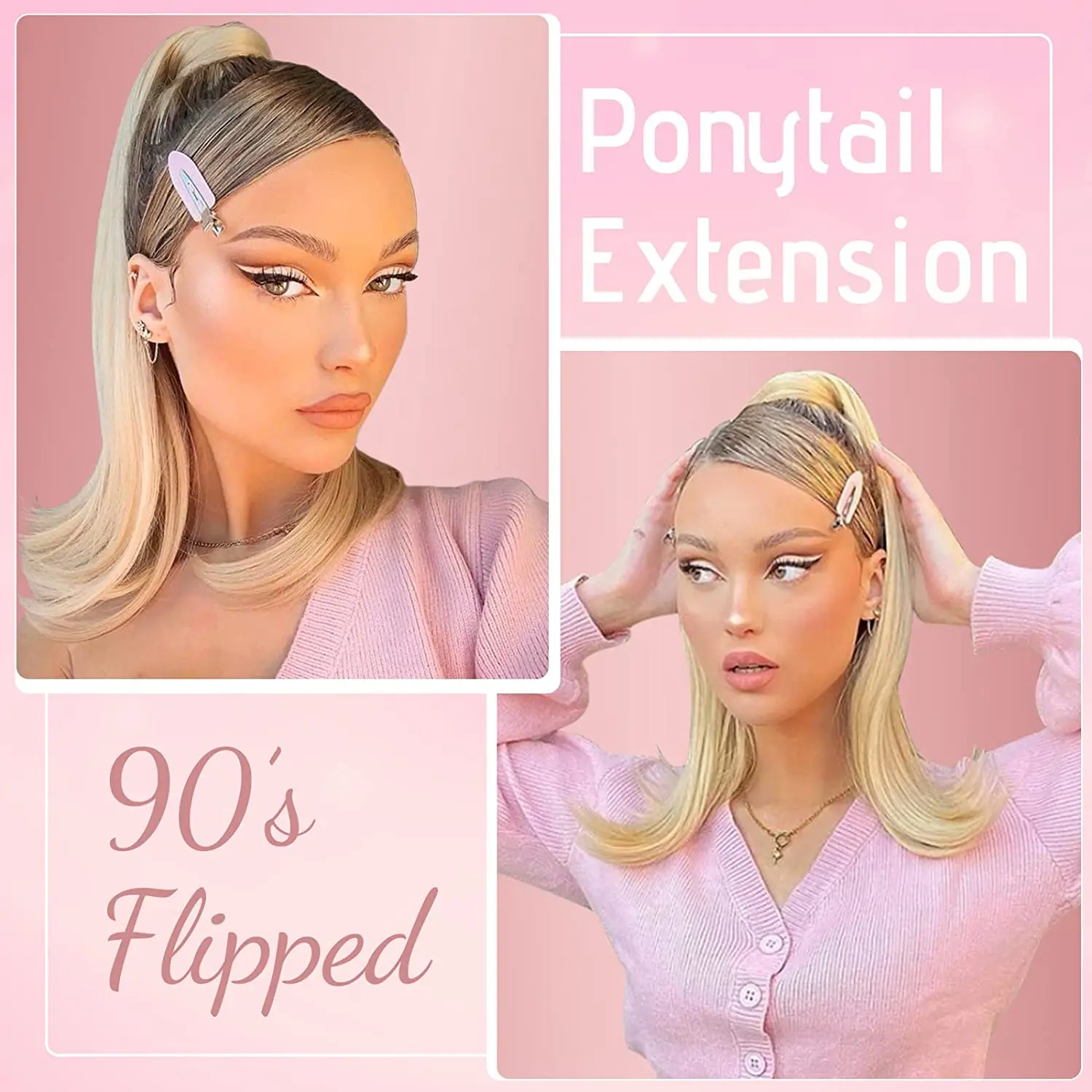 Top Trends: Shangzi Claw Clip In Flip Ponytail Hair Extensions 14" Straight Clip In Hairpiece One Piece Flipped Long Pony Tails For Women Shoppable Styles - Image 3