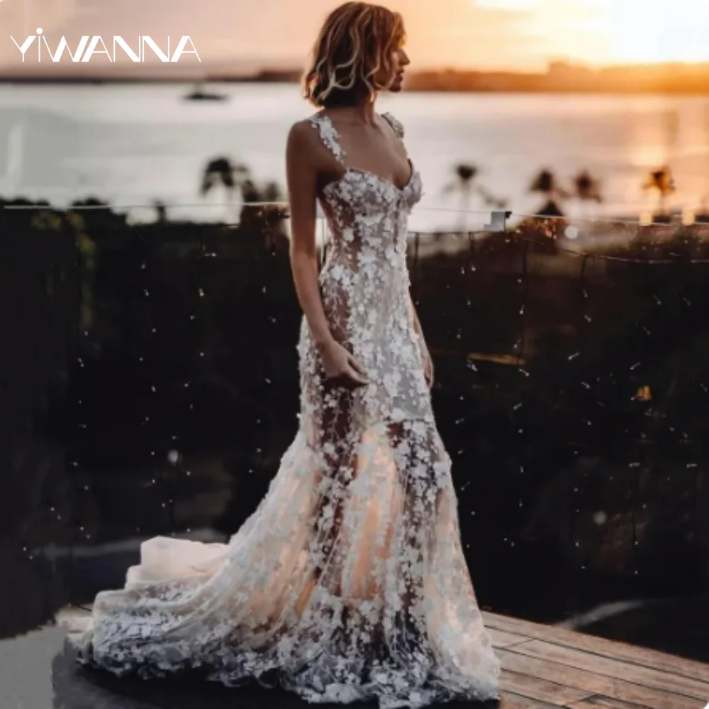 Top Trends: Sexy V-neck Backless Wedding Dress Classic Lace Appliques Dress For Bride Elegant Mermaid Long Bridal Gown Robe De Mariée Shoppable Styles