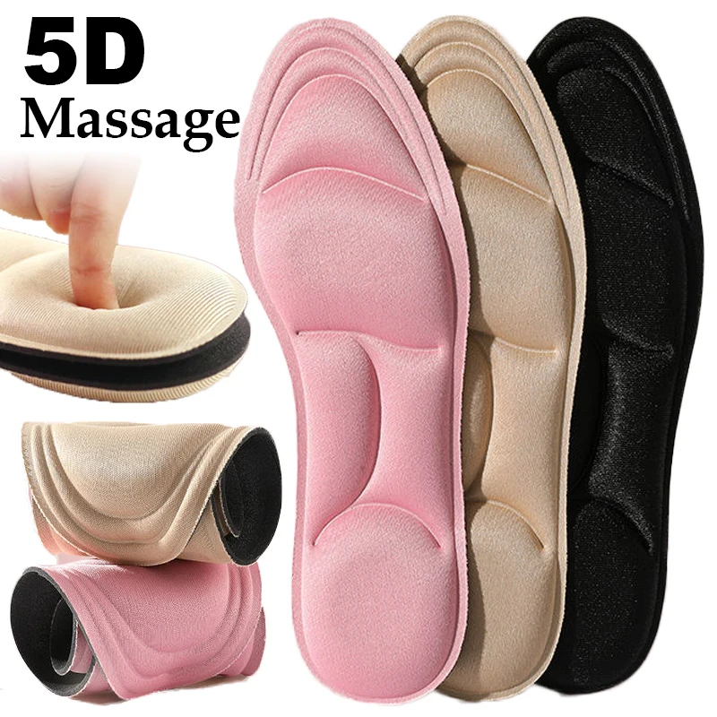 Top Trends: 5D Massage Memory Foam Insoles For Women Men Sport Insole Breathable Deodorant Inserts Cushion Feet Care Orthopedic Shoe Pads Shoppable Styles