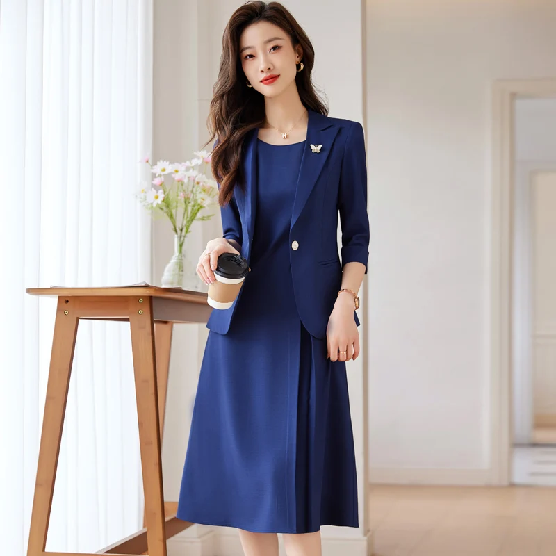 Top Trends: Elegant Professional Women Suit Fashionable Minimalist Style To Show The Workplace Style Dress With Blazer New In Matching Sets Shoppable Styles