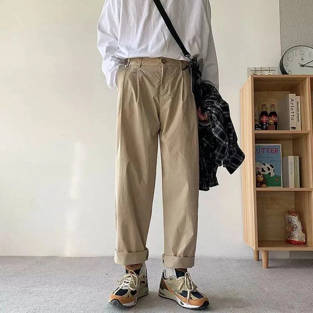 Top Trends: Fashion Straight Loose Baggy Trousers Men Casual Streetwear Cargo Pants Wide Leg Oversize Hip Hop Street Harajuku Vintage Shoppable Styles