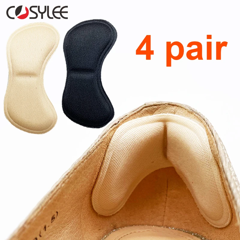 Top Trends: 4 Pairs Heel Insoles Pads Patch Pain Relief Anti-wear Cushion Feet Care Heel Protector Adhesive Back Sticker Shoes Insert Insole Shoppable Styles