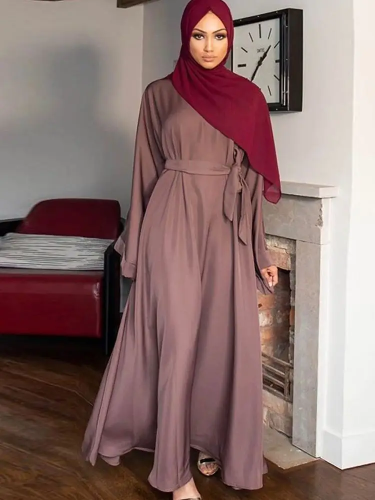 Top Trends: Abaya Dubai Turkey Muslim Fashion Hijab Dress Kaftan Islam Clothing African Maxi Dresses For Women Vestido Robe Musulman De Mode Shoppable Styles