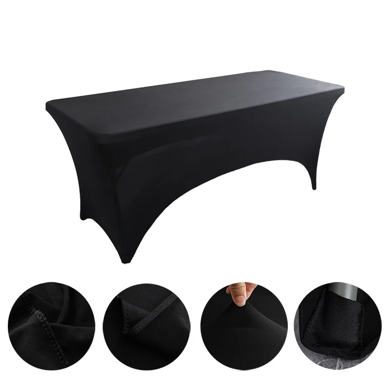 Top Trends: Beauty Salon Massage Elastic Bed Cover High Stretch Wedding Hotel Birthday Table Cover Buffet Cloth Table Set Tablecloth Decor Shoppable Styles