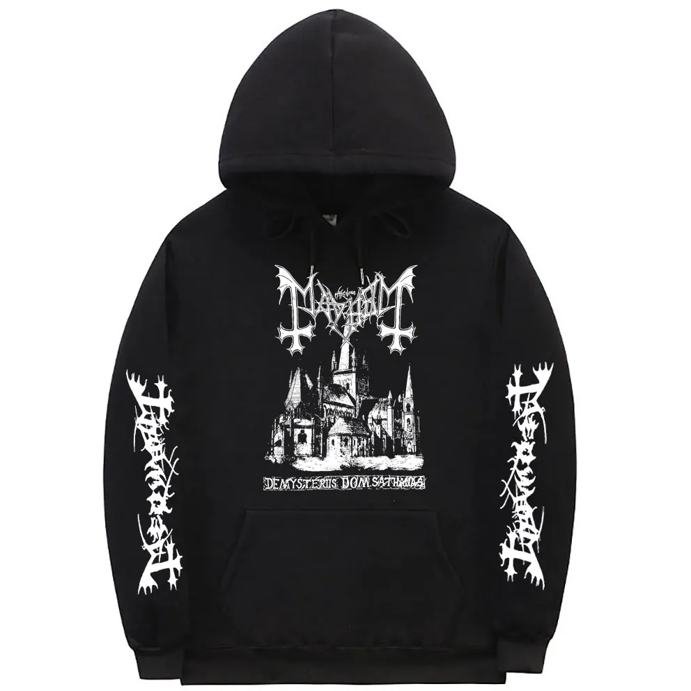 Top Trends: The New Mayhem Deathcrush Euronymous Dead Varg Graphic Hoodie Men Women Fashion Casual Oversized Hoodies Men's Rock Sweatshirt Shoppable Styles