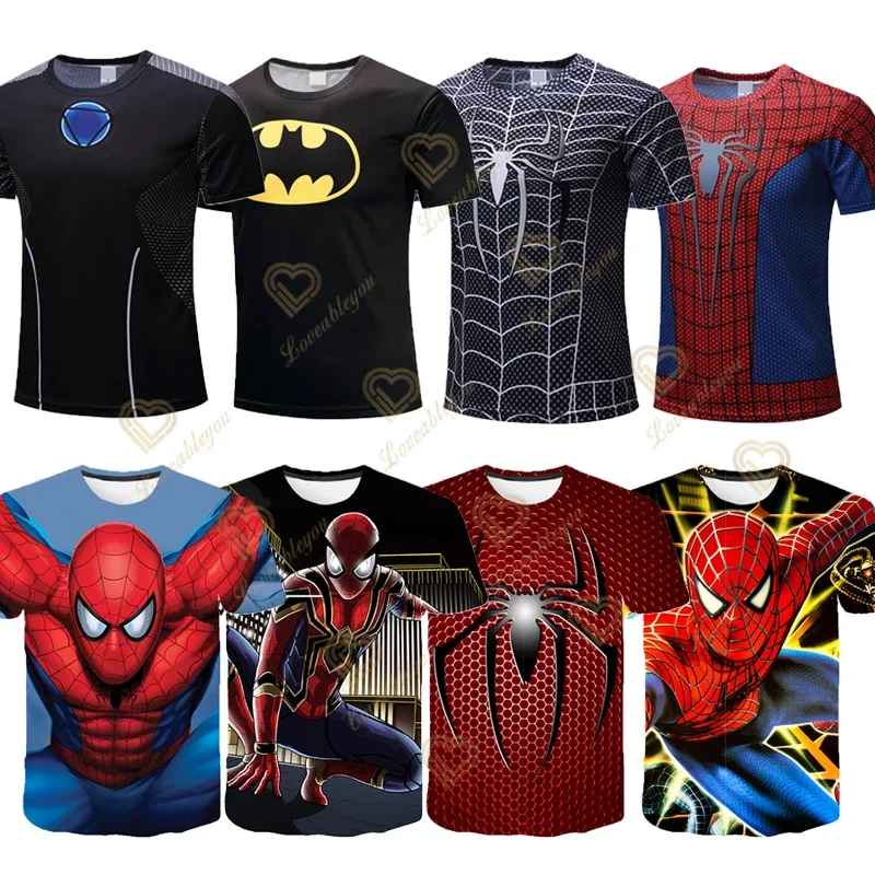 Top Trends: Summer Tshirt Children T Shirts Boys Clothes Man Spidey T-Shirt Baby Boy Tee Superhero Kids T-Shirt Fashion Streetwear Tops Shoppable Styles