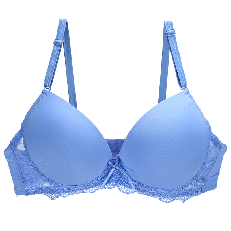 Top Trends: 2023 New Sexy Push Up Bra BCDE Cup Women Pink Blace Blue Green Khaki Purple White Brassiere Underwear Underwire Female Lingerie Shoppable Styles