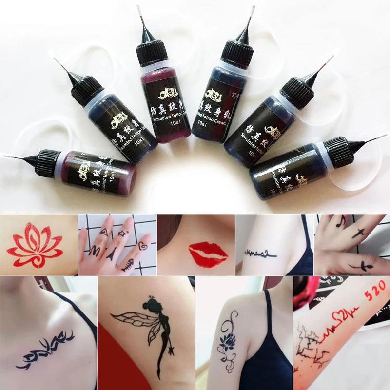 Top Trends: New 10ml Professional Safe Waterproof DIY Tattoo Pigment Practice Tattoo Ink Body Art Tattoo Pigment Colorful Tattoo Ink Pigment Shoppable Styles