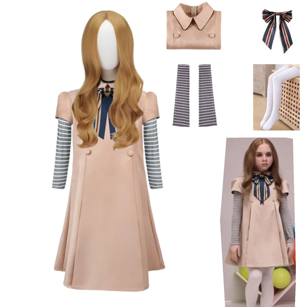 Top Trends: M3gan Cosplay Costume Megan Dress Ai Doll Robots Skirt Top Socks Horrible Movie Coat Women Children Cos Suits Outfit Girls Shoppable Styles