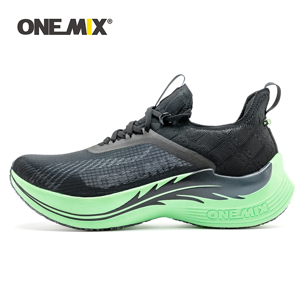 Top Trends: ONEMIX Men Marathon Running Shoes Carbon Fibre Plate Racing Shoes Professional Lightweight Technology Men's Sneakers For Outdoor Shoppable Styles