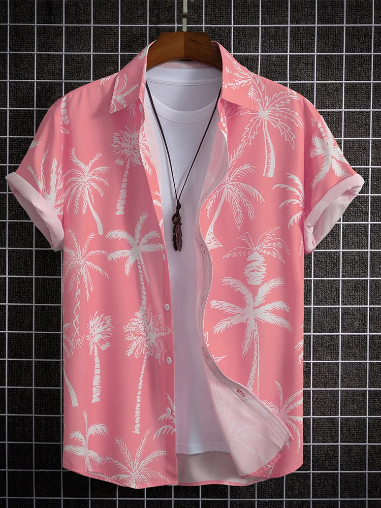 Top Trends: Men&#039;s Hawaiian Shirts For Men Short Sleeve 3D Printed Shirt Beach Blouse Orange Retro Tie Pattern Aloha Shirts Summer Tops Shoppable Styles