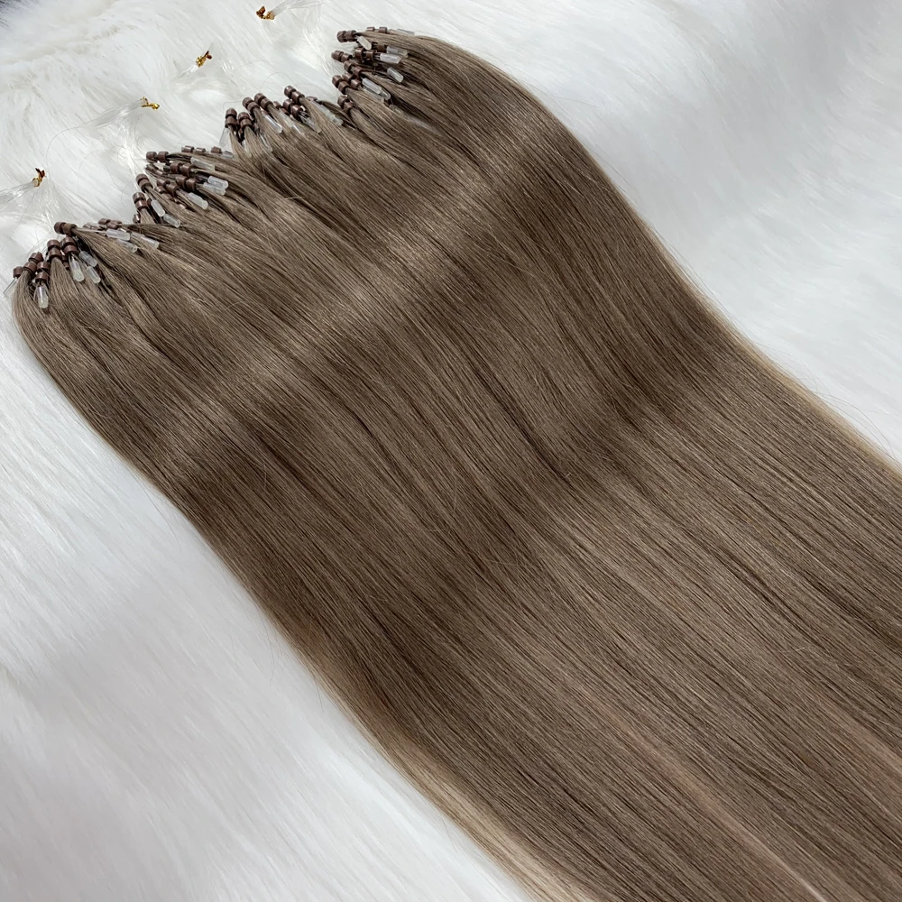 Top Trends: 100% Human Hair Extensions Remy Hair Double Drawn Micro Loop Micro Ring 14''-24'' Shoppable Styles - Image 5