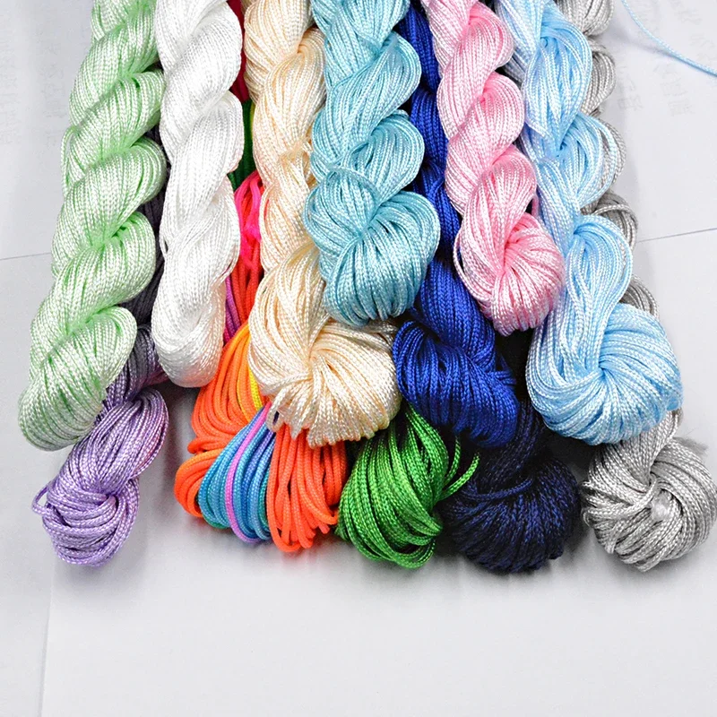 Top Trends: NEW 30 Colors 1.0mm 22M Nylon Cord Thread Chinese Knot Macrame Rattai Braided String DIY For Jewelry Making Bracelet&Necklace Shoppable Styles