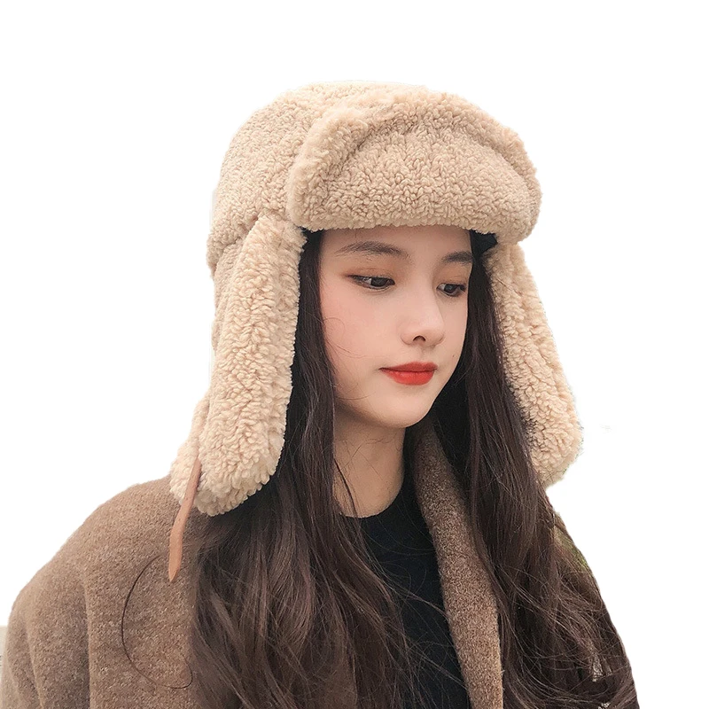 Top Trends: Women Bomber Hat Pilot Trooper Cap Mens Faux Cashmere Hat Russian Ushanka Earflap Warm Caps Winter Snow Ski Hats Shoppable Styles - Image 2