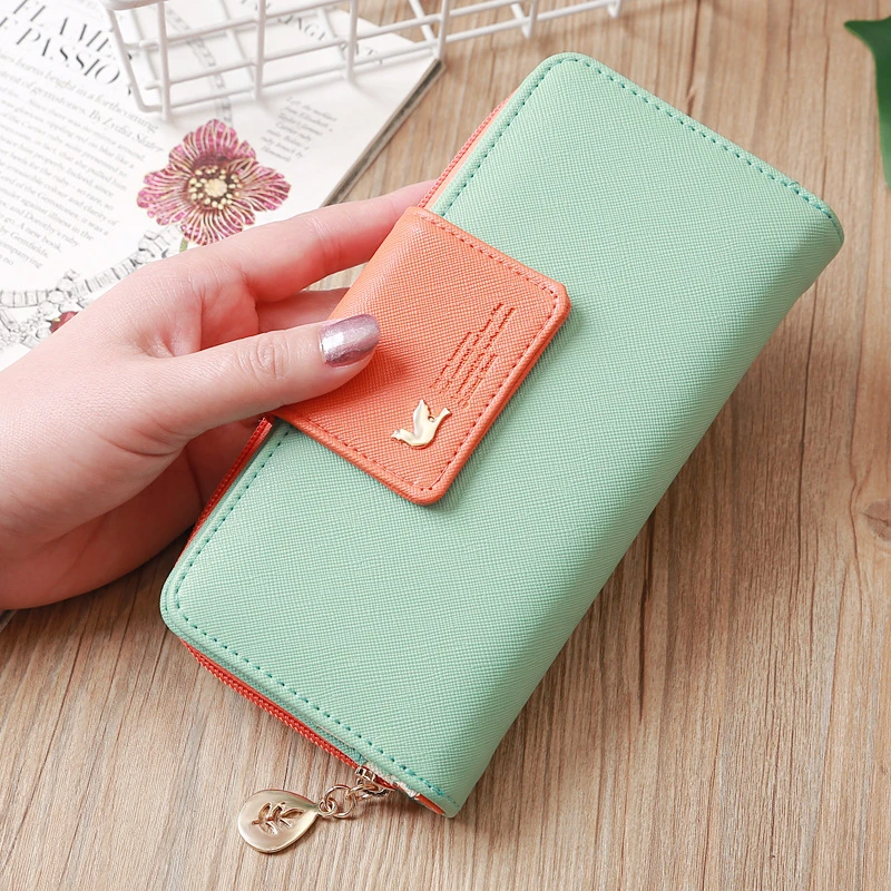 Top Trends: Fashion Two-Fold PU Leather Women&#039;s Long Wallet Zipper Hasp Coin Purse Female Clutch Phone Money Bag ID Credit Card Holder Shoppable Styles