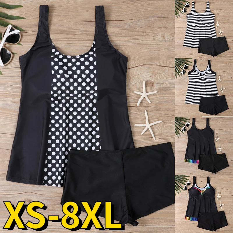 Top Trends: Women New Design Printing Tankini Swimsuit Bikini Set Summer Bathing Suit Retro Beach Wear Bikini Loose Size Monokini Swimwear Shoppable Styles