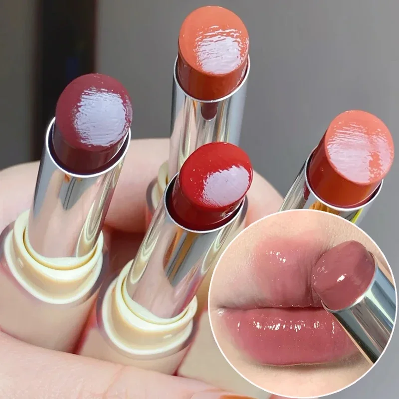 Top Trends: Jelly Mirror Lipstick 8 Color Plumping Long Lasting Non-stick Cup Moisturizing Crystal Lip Tint Water Light Lips Makeup Cosmetic Shoppable Styles