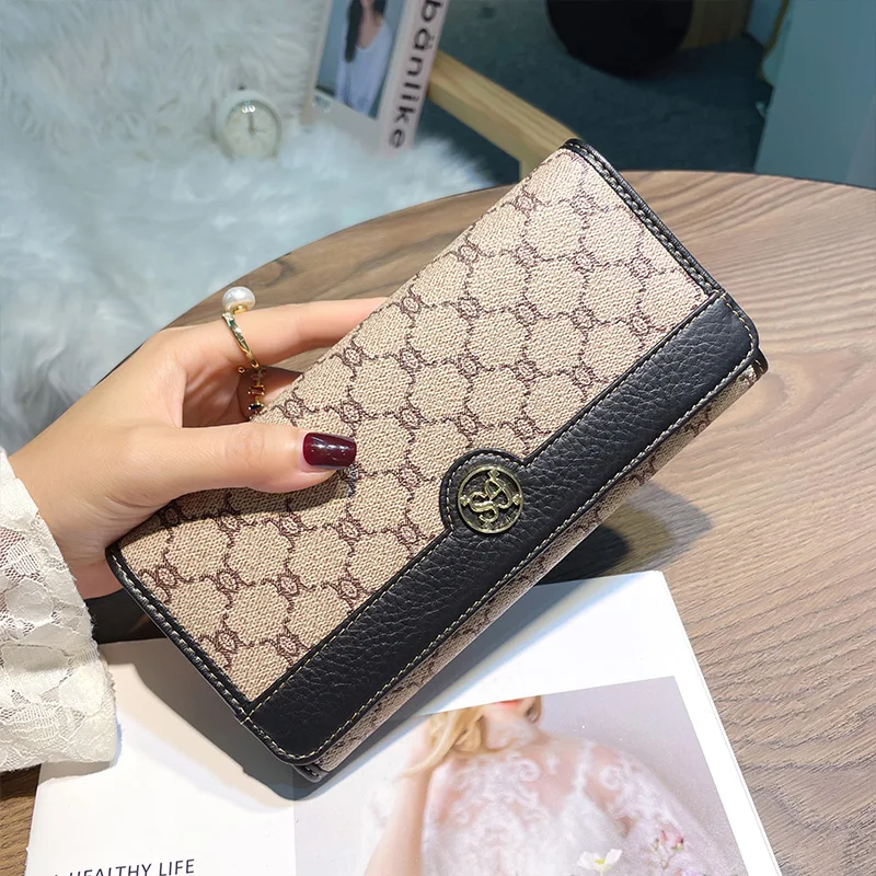 Top Trends: Luxury Real Leather Women Wallets Branded Style Long Purse Triumphal Arch Wallet Ladies Clutch Bags Excellent Calfskin Billfold Shoppable Styles