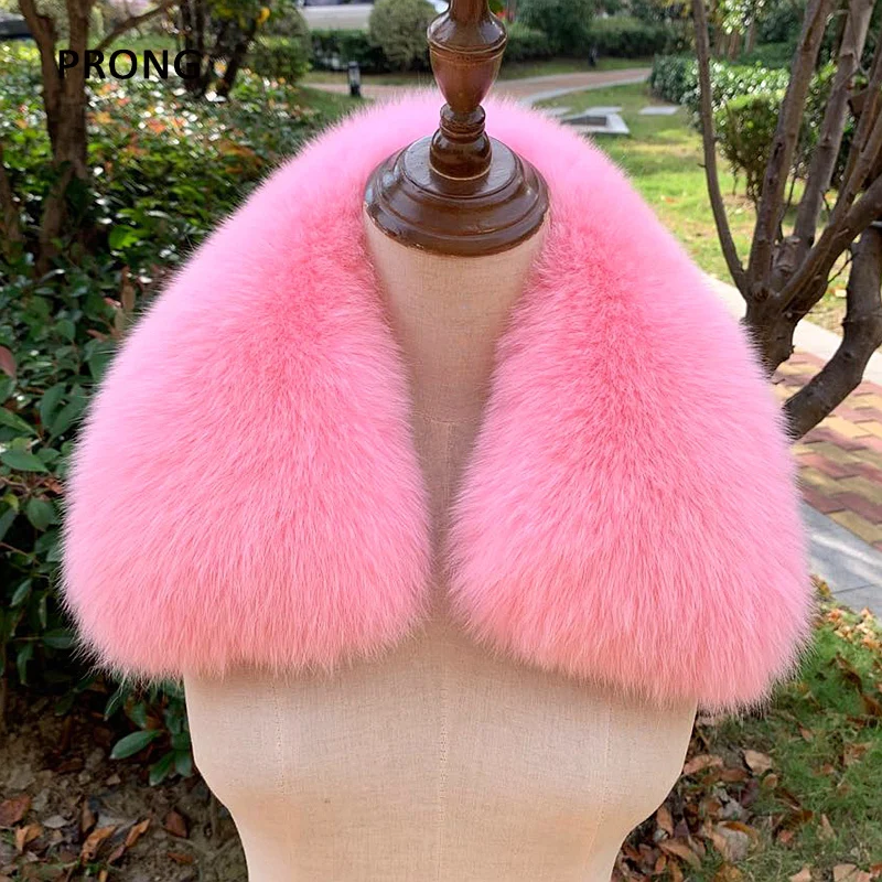 Top Trends: Winter Real Fur Collar Women Men Coat Hat Decor Fur Strips Hood Trims Natural Fur Collars Ladies Neck Warmer Fur Scarfs Shawl Shoppable Styles