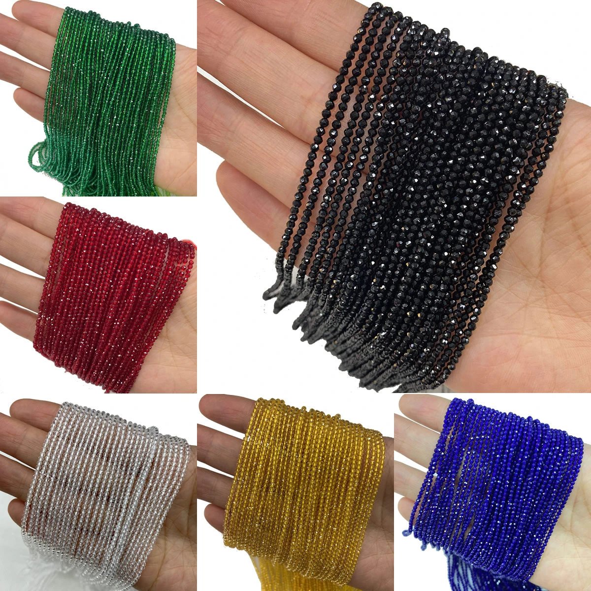 Top Trends: Length 39cm Natural Stone Small Beads Spinel 2mm 3mm Crystal Loose Beads For Jewelry Making DIY Bracelet Necklace Accessories Shoppable Styles