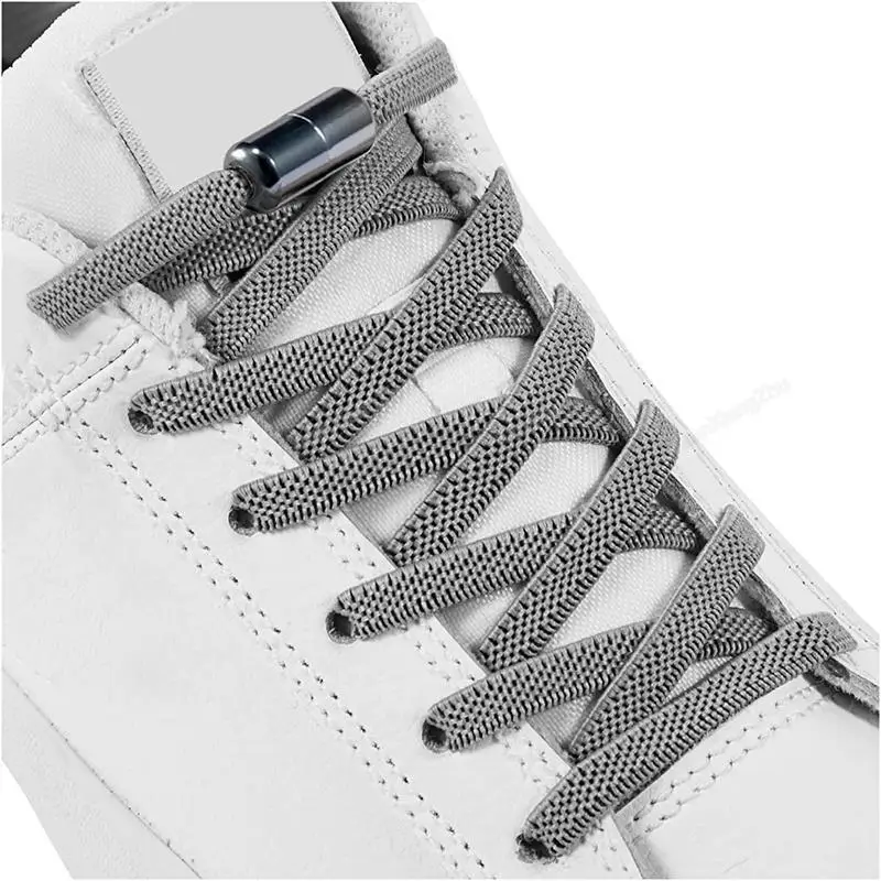 Top Trends: 1Pair Multicolor Lock Elastic Sneaker Laces For Kids Adults And Elderly No Tie Shoelaces Quick Elastic Athletic Running Shoelace Shoppable Styles