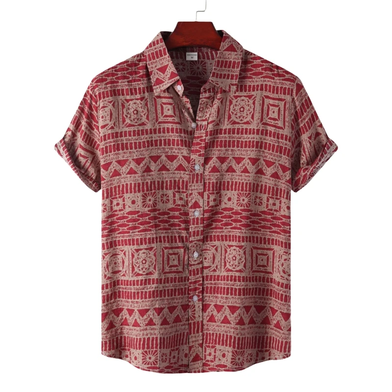 Top Trends: Luxury Men's Shirt Man T-shirt Tiki Fashion Shirts And Blouses Clothing Social T-shirts Hawaiian Cotton Oversize Shoppable Styles