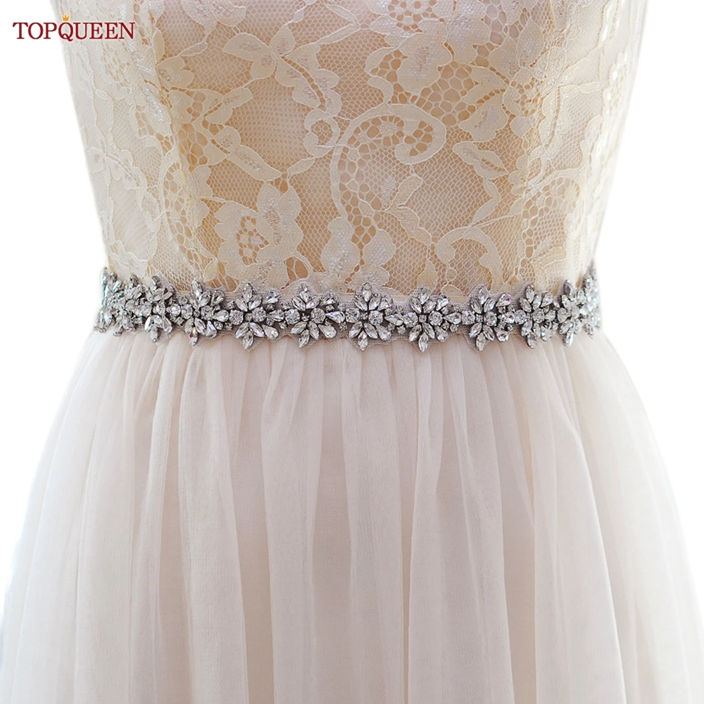 Top Trends: TOPQUEEN S269 Women's Crystal Rhinestone Sashes Bridesmaid Evening Party Belt Wedding Dresses Accessories Waistband Bridal Belts Shoppable Styles