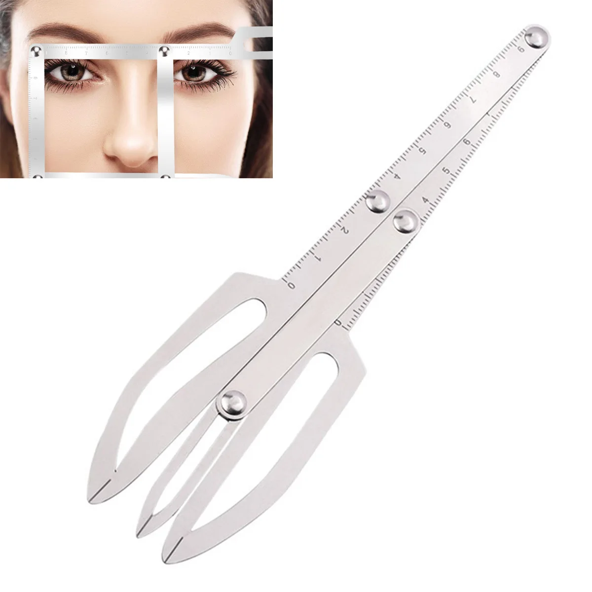 Top Trends: DIY Eyebrow Positioning Measure Tool Tattoo Calipers Eyebrow Golden Scale Ruler Eyebrow Grooming Stencil Shaper Shoppable Styles