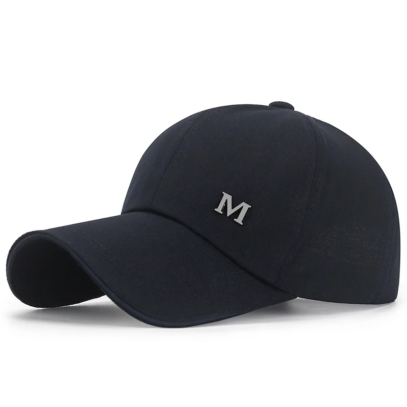 Top Trends: M Letters Men&#039;s Sports Cap Unisex Hat Sun Visor Hat Outdoor Baseball Cap Solid Color Adjustable Leisure Caps Fashion Peaked Cap Shoppable Styles