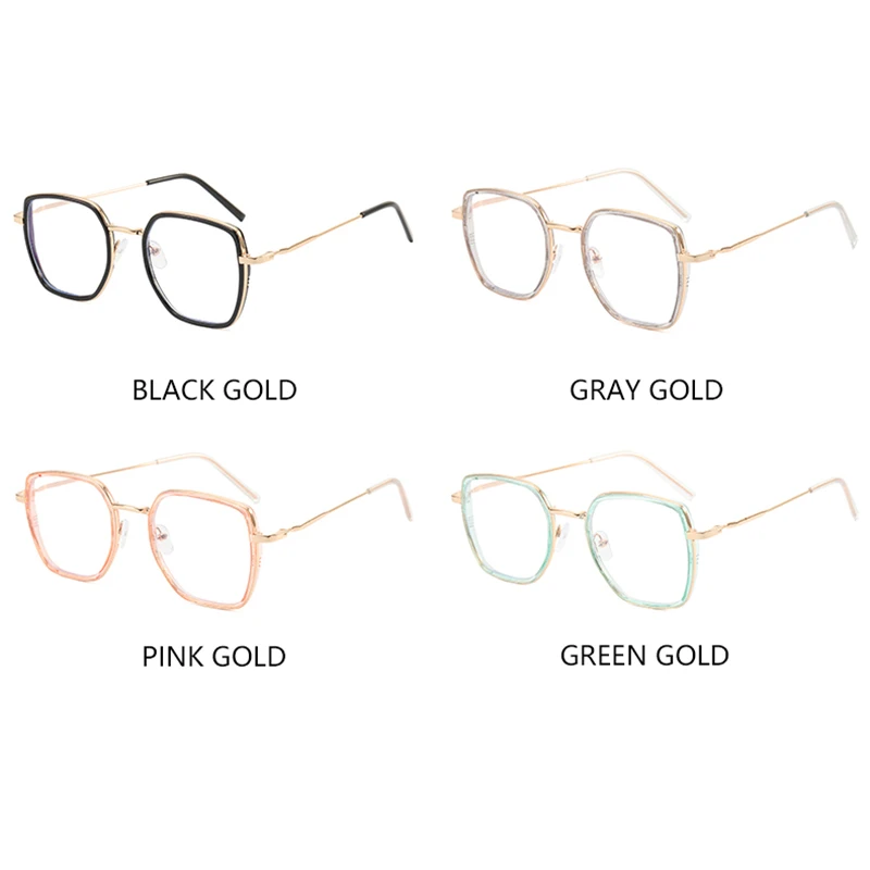 Top Trends: 3Color Computer Blue Blocking Light Glasses Men Eyeglasses Frame Transparent Opticos Para Mujer Vintage Square Glasses Women Shoppable Styles - Image 6