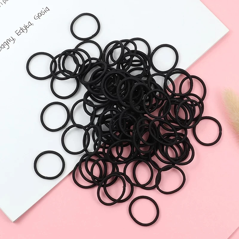 Top Trends: 100PCS / Set Girls Colorful Hair Ring Children Ponytail Elastic Rubber Band Hair Band Hair Accessories Girl Headband Headdress Set Shoppable Styles - Image 4