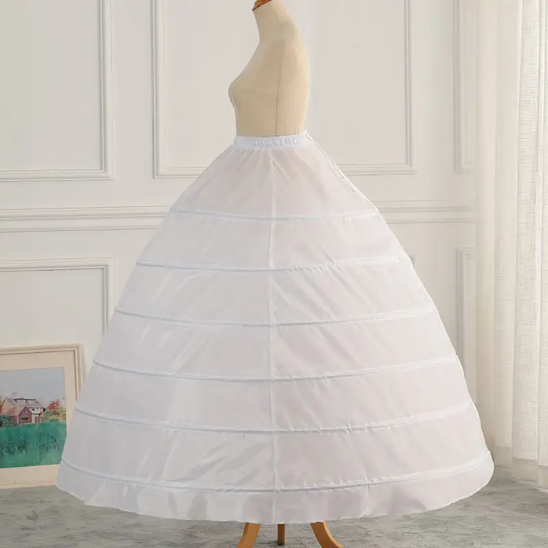 Top Trends: High Quality White 3 Hoops A-Line Petticoat Crinoline Slip Underskirt For Ball Gown Wedding Dress Shoppable Styles