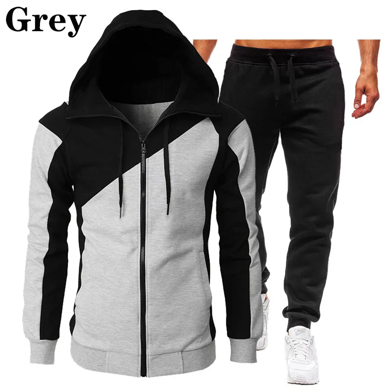 Top Trends: Autumn And Winter Hooded Jacket Men&#039;s New Sports And Leisure Trend Plush Sweater Set Long Sleeved Set Men&#039;s Tracksuit Men Shoppable Styles