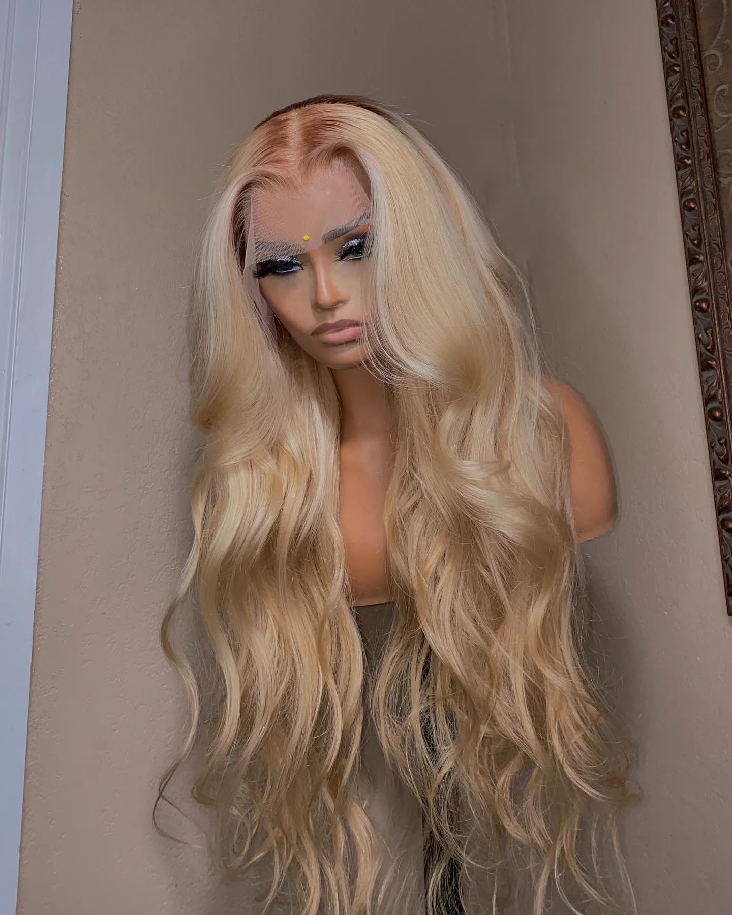 Top Trends: Transparent 613 HD Lace Frontal Wig 4×4 Glueless Bleached Wig Blonde Color Brazilian13×4 Body Wave HD Lace Front Human Hair Wigs Shoppable Styles