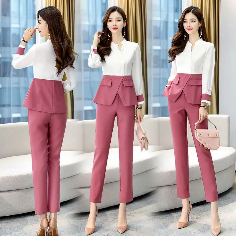 Top Trends: Two Piece Set Pants For Women Wear To Work Womens 2 Pant Sets Business Outfit Professional Office Cotton Trouser Suit Formal Xxl Shoppable Styles