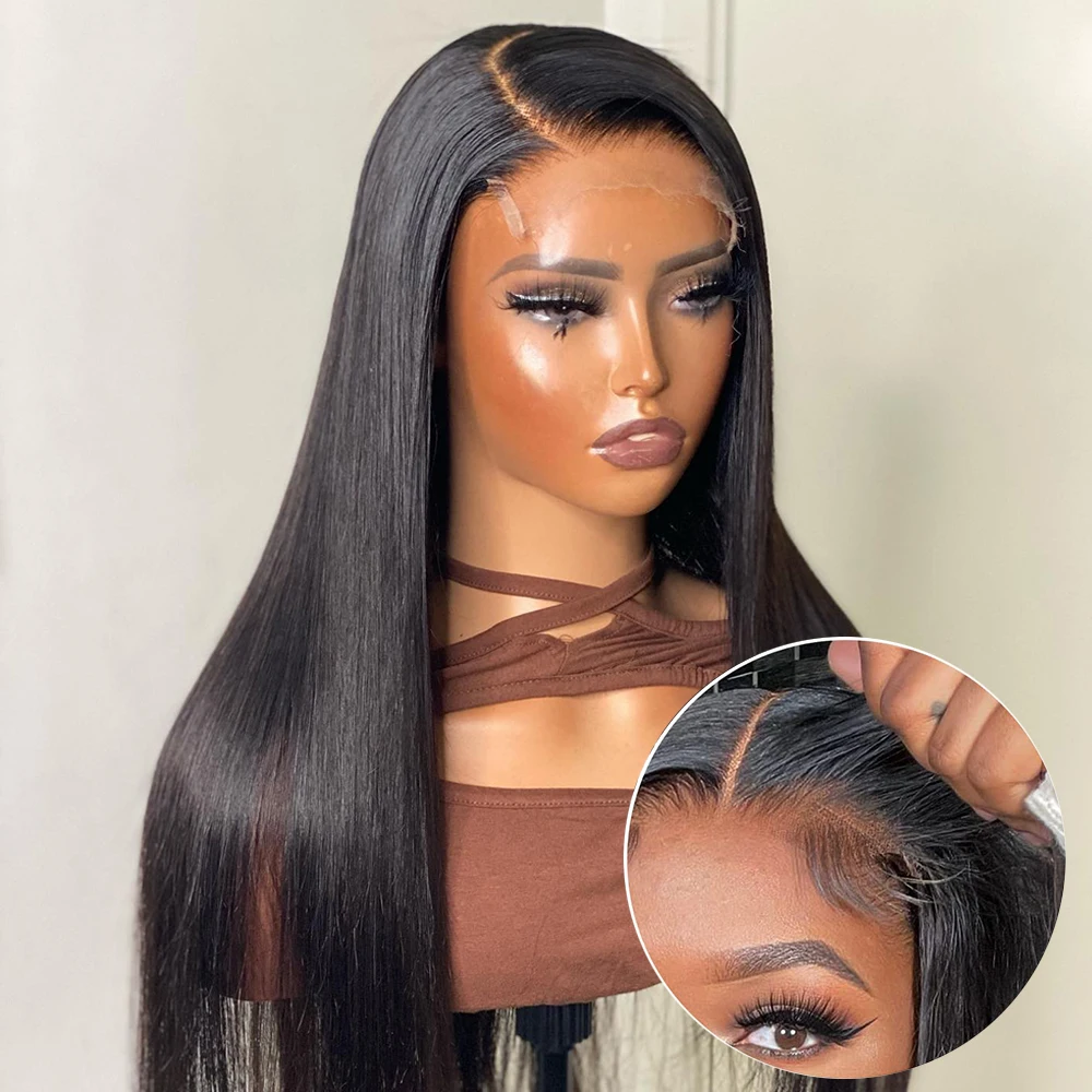 Top Trends: Straight Human Hair Wigs Glueless Wig Human Hair Ready To Wear 5X5 HD Lace Human Hair Lace Front Wig Brazilian Wig On Sale Shoppable Styles