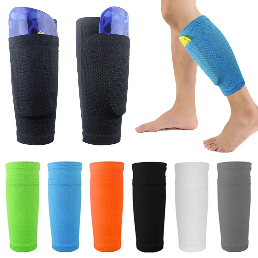 Top Trends: Football Shin Pads Socks Guard Sleeves For Boys Men Soft Shin Pads Protector Breathable Football Shin Holder Sports Accessories Shoppable Styles