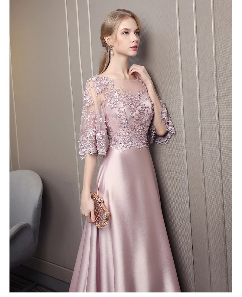 Top Trends: Ladies Dresses For Special Occasions A-Line Mother Of The Bride Dresses Elegant Luxury Half Sleeves Wedding Guest Evening Gowns Shoppable Styles - Image 2