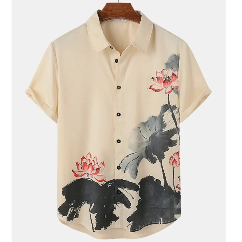 Top Trends: 2023 Hot Sell Flower Shirt Hawaiian-Shirt Men Clothes Loose Breathable Men’S Clothing Summer Male Top Street Casual Short Sleeve Shoppable Styles - Image 5