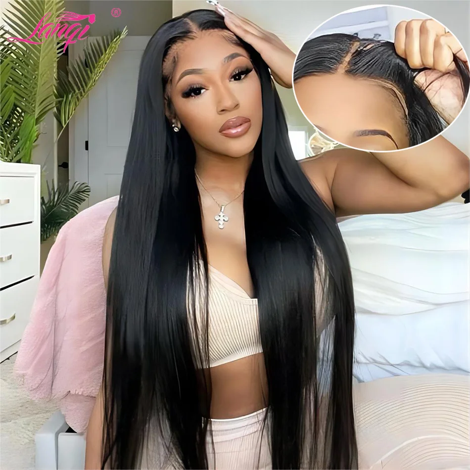 Top Trends: Glueless Wig Human Hair Wig Ready To Wear 250 Density Pre Cut Transparent 4x4 Lace Closure Wig Indian Remy Human Hair Wigs Shoppable Styles