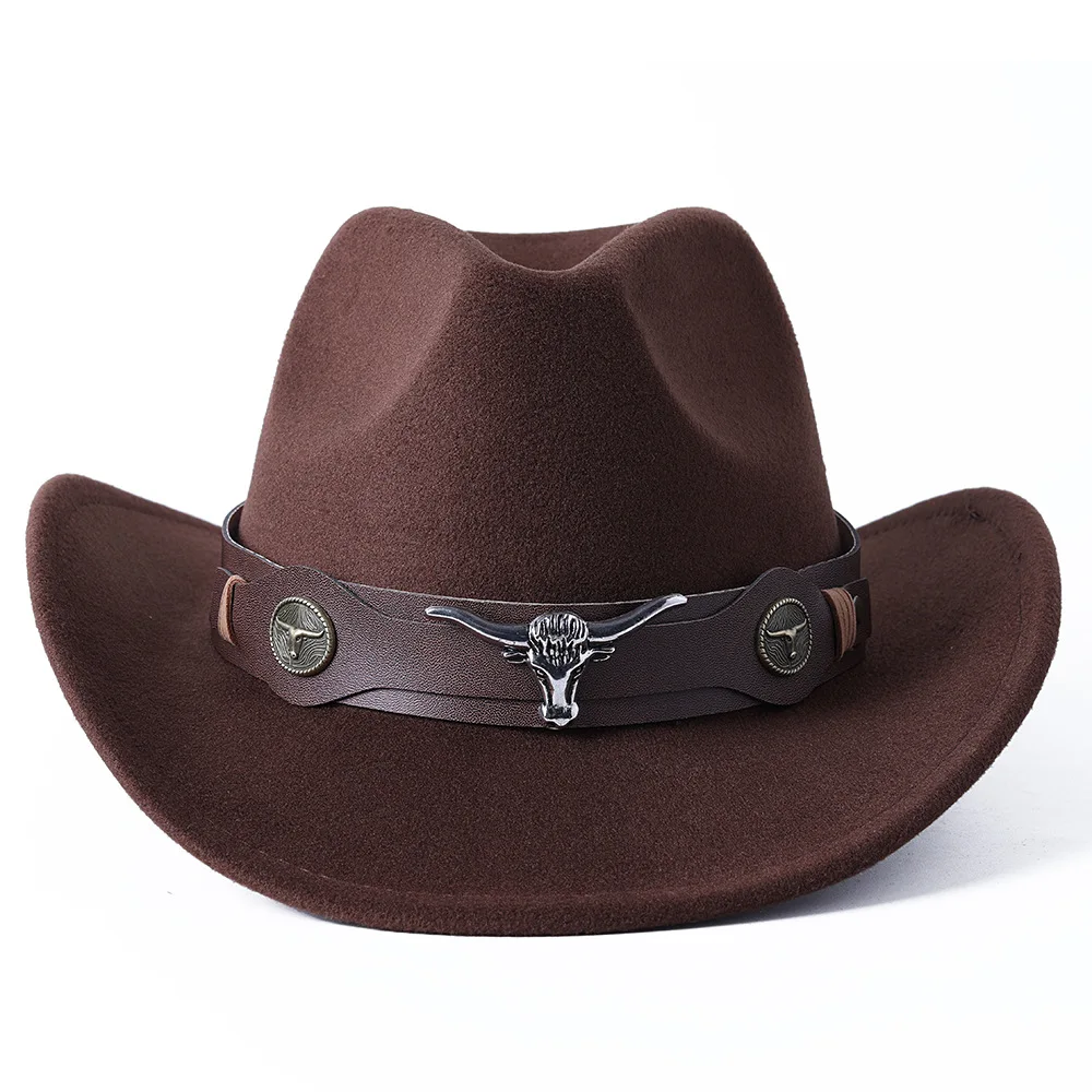 Top Trends: Cowboy Hat Various Accessories Cowboy Hat Monochrome Felt Hat Men And Women Outdoor Hat Rider Hat шляпа женская Shoppable Styles