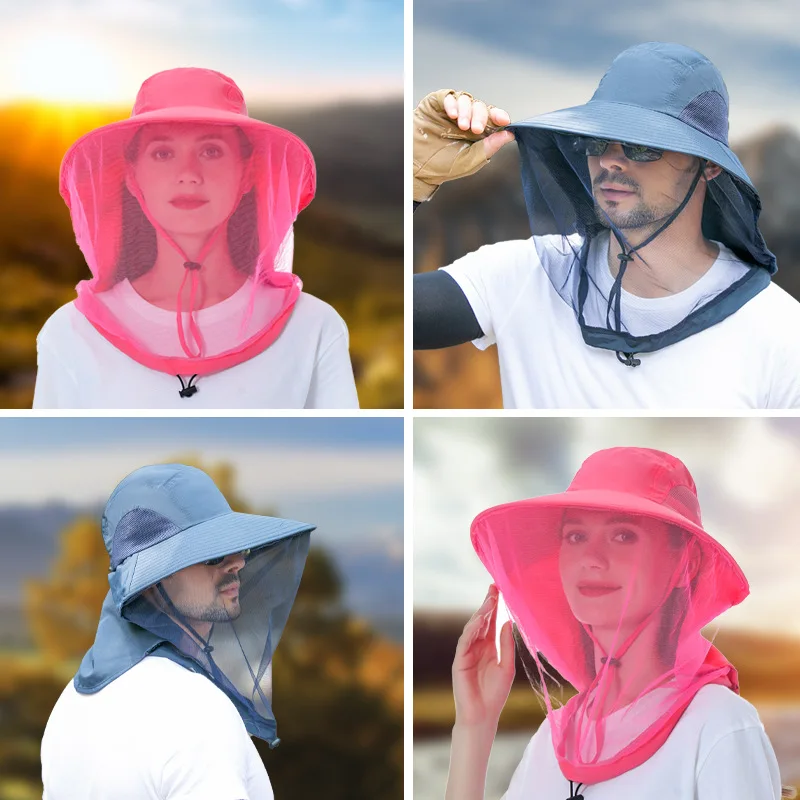 Top Trends: Mosquito Head Net Hat Safari Sun Caps With Veil Mesh Protection From Insect Shoppable Styles