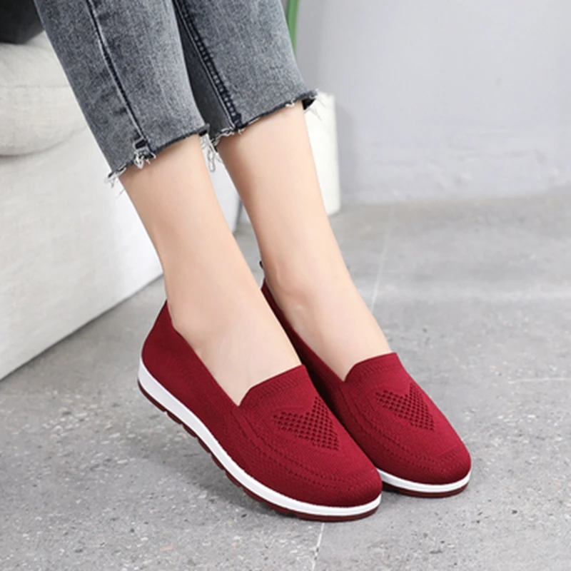 Top Trends: Women&#039;s Summer Sneakers Slip On Flat Shoes Women&#039;s Casual Loafers Walking Shoes Female Outdoor Mesh Soft Bottom Sports Shoes2023 Shoppable Styles