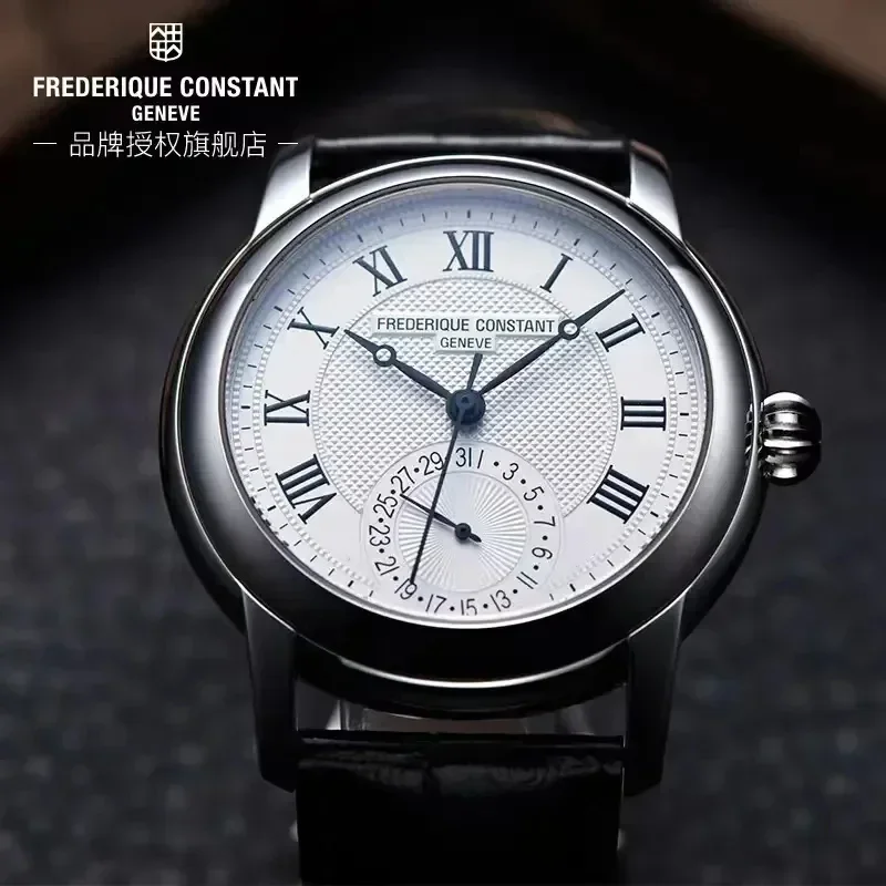 Top Trends: Fashion Business Luxury Men's Watch Minimalist Double Needle Frederik Constant Watch FC-710 Leather Strap Leisure Quartz Watch Shoppable Styles